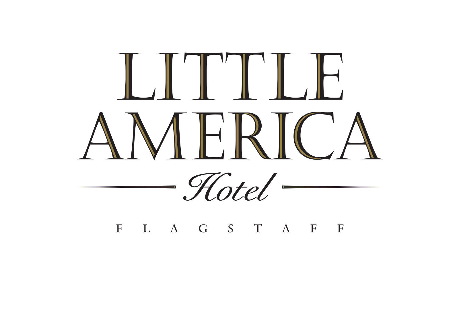 Little America Flagstaff Logo Gold