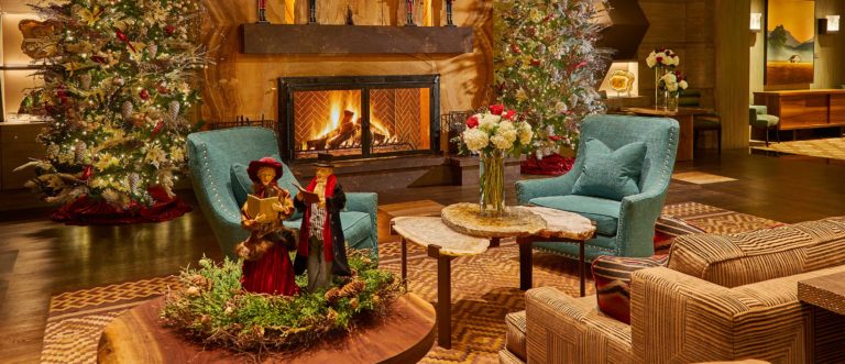 Christmas Decorations at the Little America Hotel in Flagstaff, Arizona